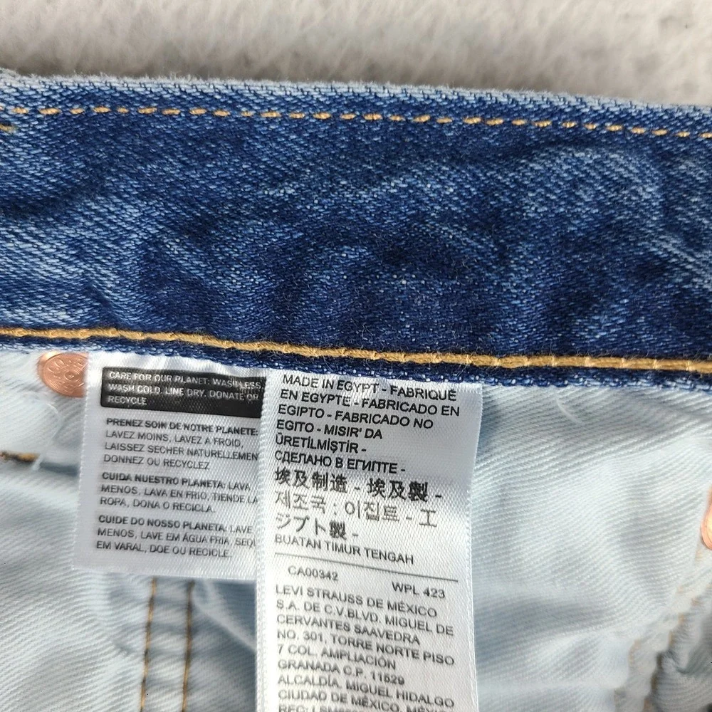 Levi's Premium Lot 501 Jeans Mens 36x30 Blue Straight Button Fly Medium Wash